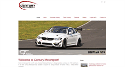 Desktop Screenshot of centurymotorsport.com
